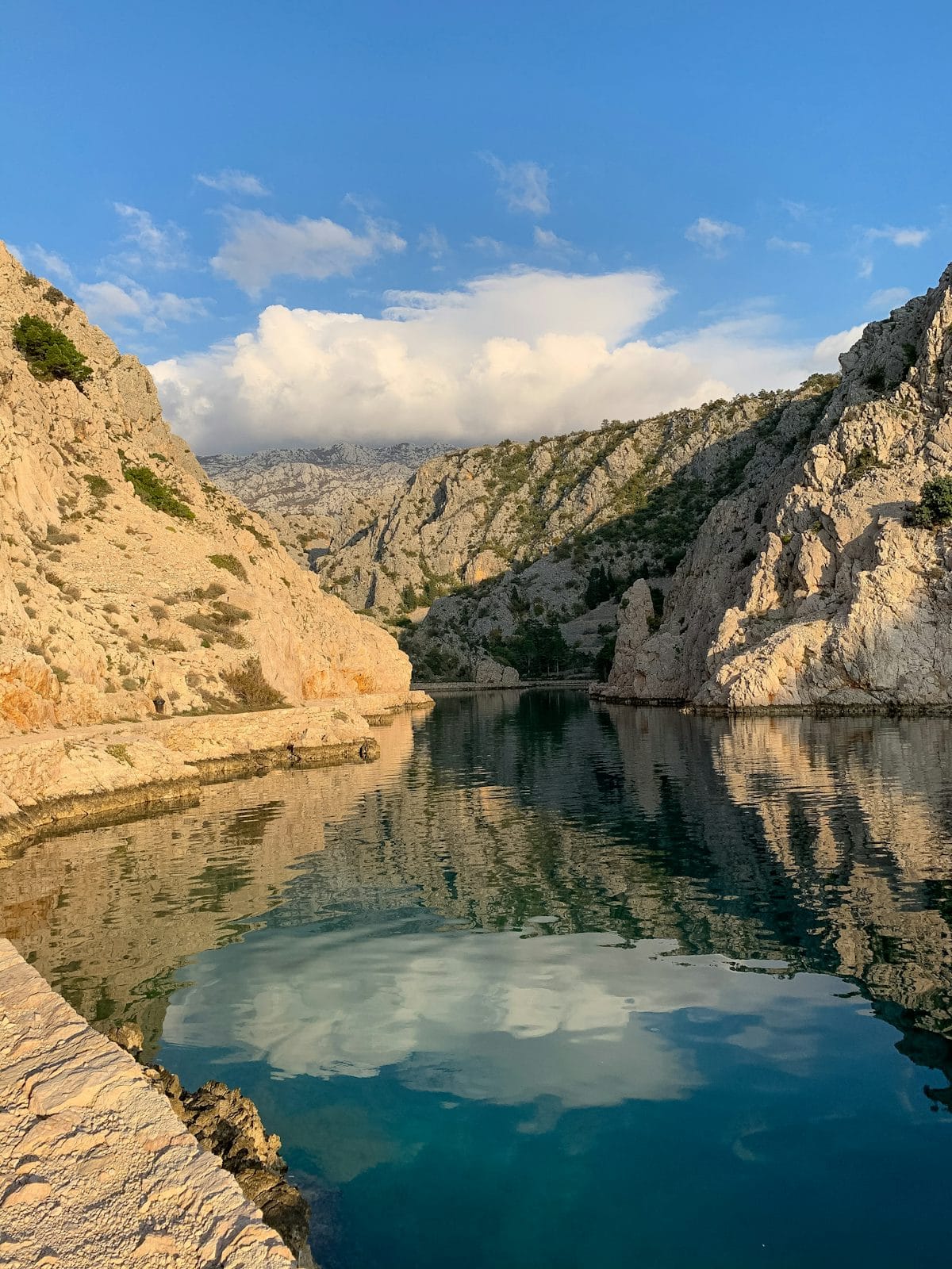 River water between the Velebit mountains